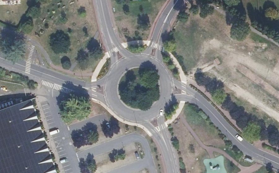 Vue aérienne du Rond-Point de l'Épine Guyon