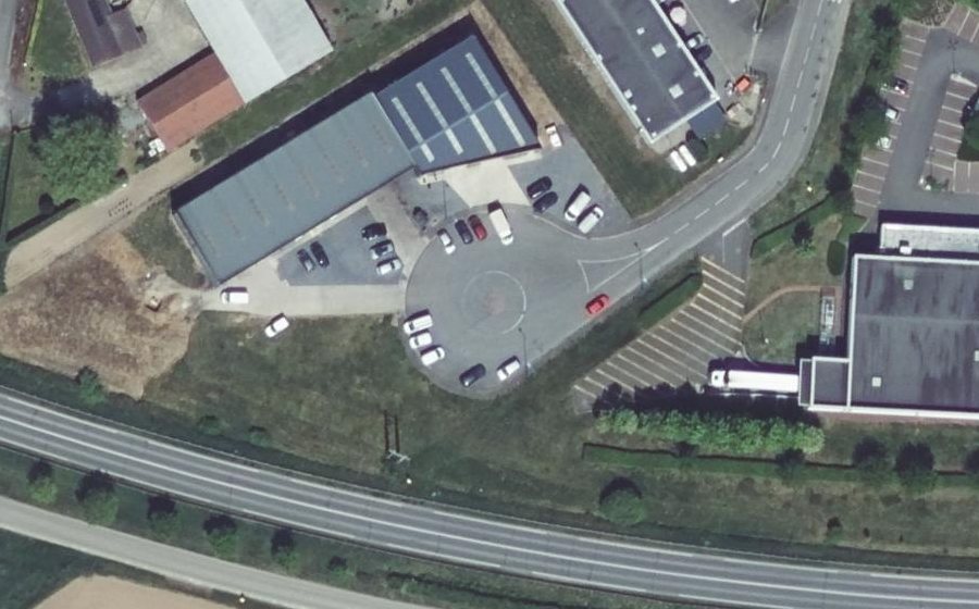 Vue aérienne du Allée du Courant Vittu