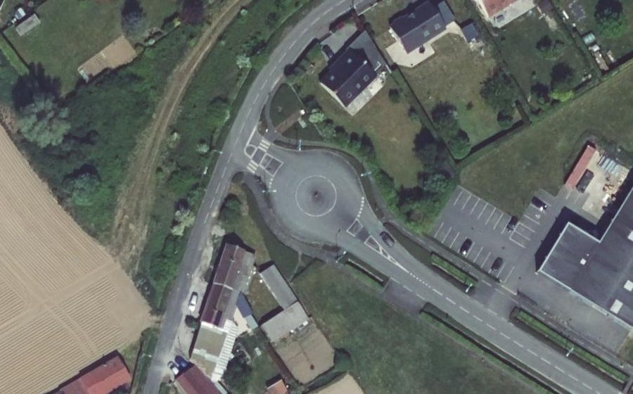Vue aérienne du Rue de la Coquenesse
