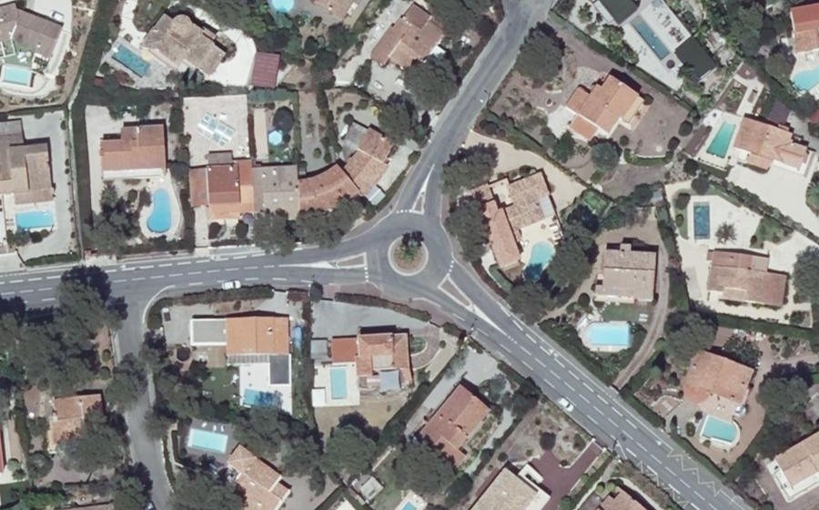Vue aérienne du Avenue Édouard VII