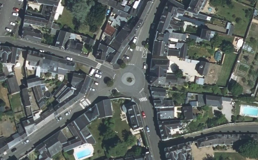 Vue aérienne du Place Meffray