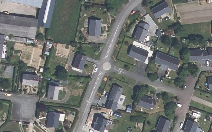 Vue aérienne du Rue du Rocher