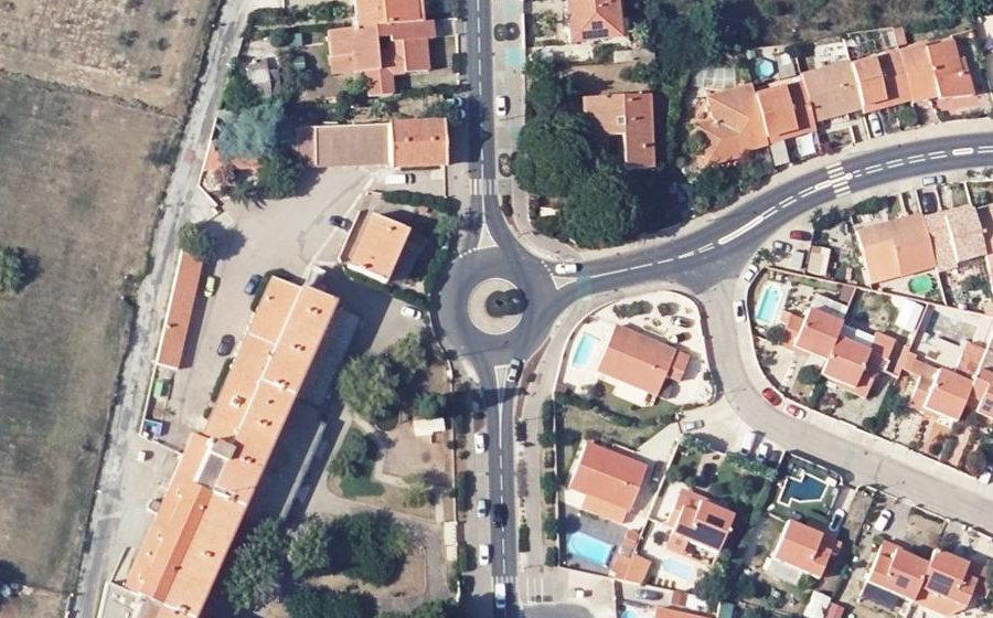 Vue aérienne du Rond-Point de l'Europe