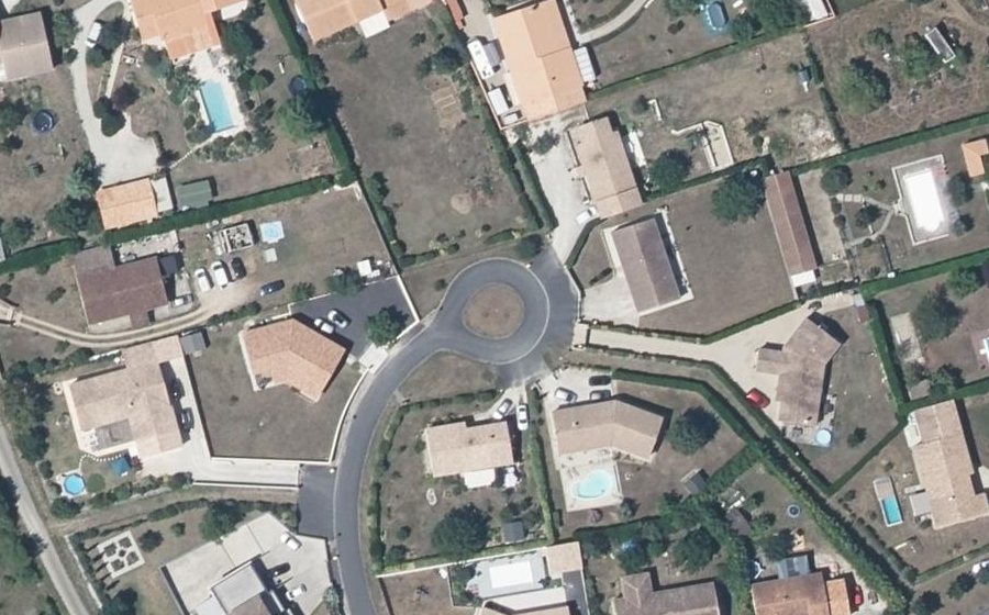 Vue aérienne du Domaine de la Boutillière