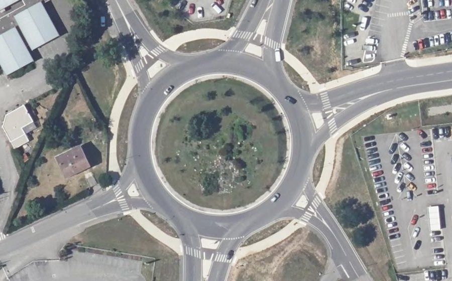 Vue aérienne du Giratoire n°1