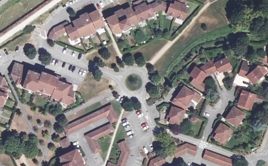 Vue aérienne de la Place de l'Ovalie