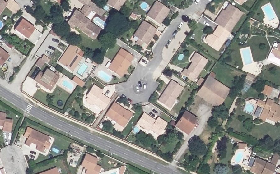 Vue aérienne du Allée René Cassin
