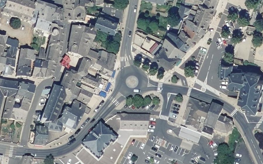 Vue aérienne du Place des Cordeliers