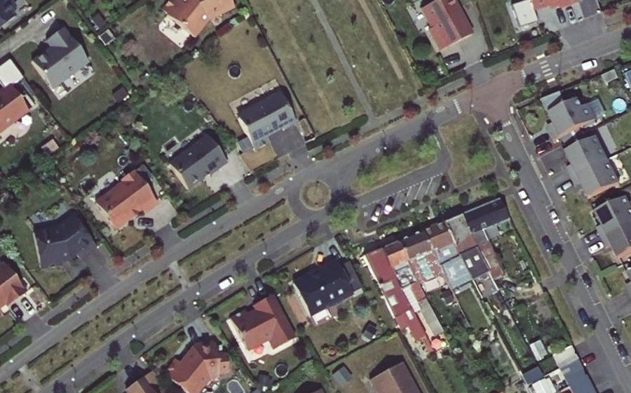 Vue aérienne du Rue de la Forgette