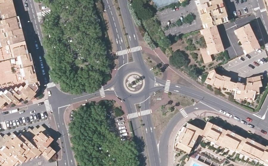 Vue aérienne du Rond-Point Julien Ricard
