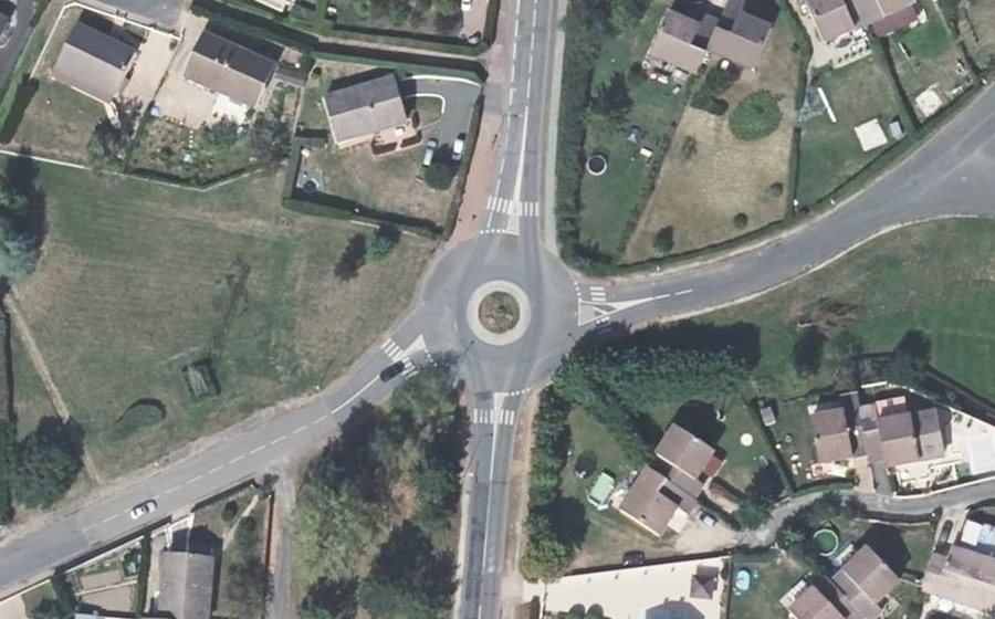 Vue aérienne du Route de Mâcon