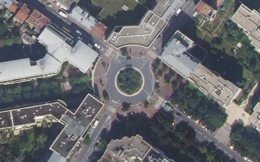 Vue aérienne du Rue de Verdun