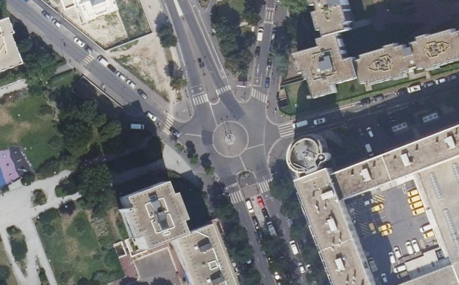 Vue aérienne du Place François Rabelais