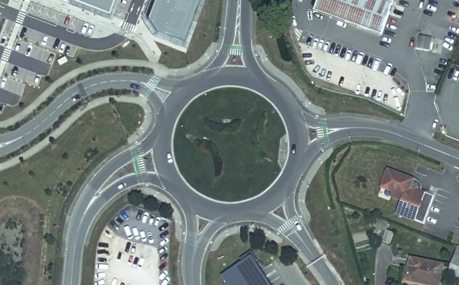 Vue aérienne du Rond-Point de Pradet