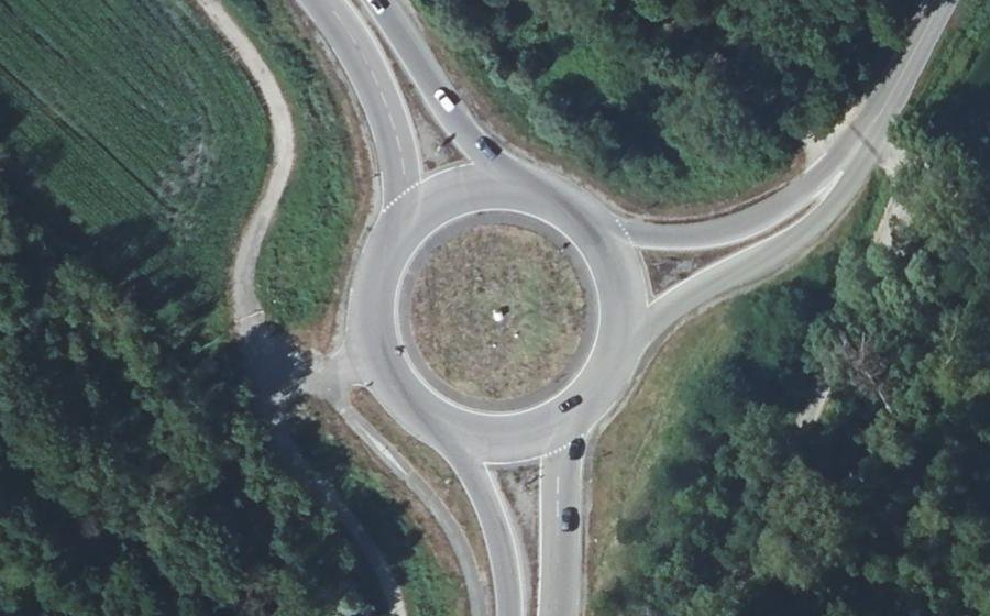 Vue aérienne du Ront-Point de Cabale