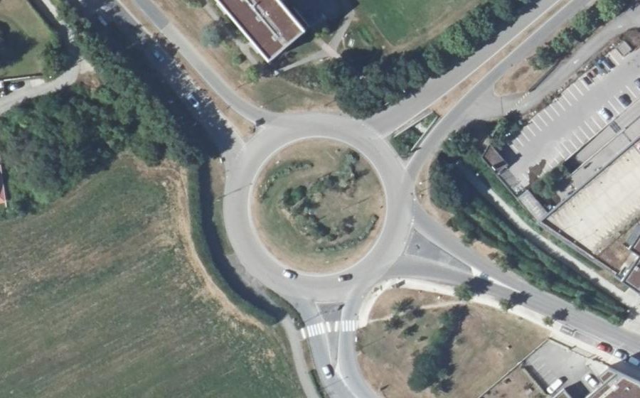 Vue aérienne du Rond-Point de Gremda