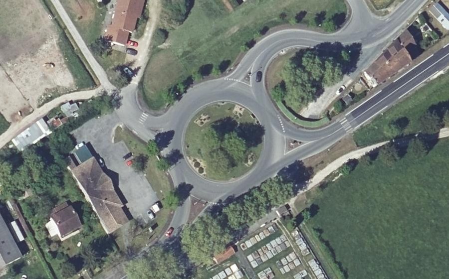 Vue aérienne du Rond-Point Simone VEIL