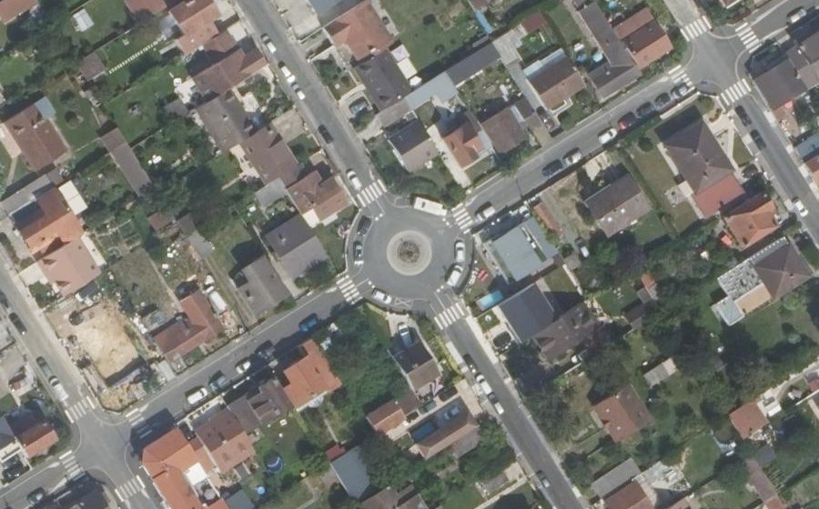 Vue aérienne du Place François Miginiac