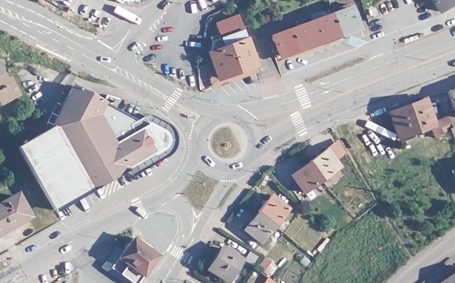 Vue aérienne du Giratoire Jamagne
