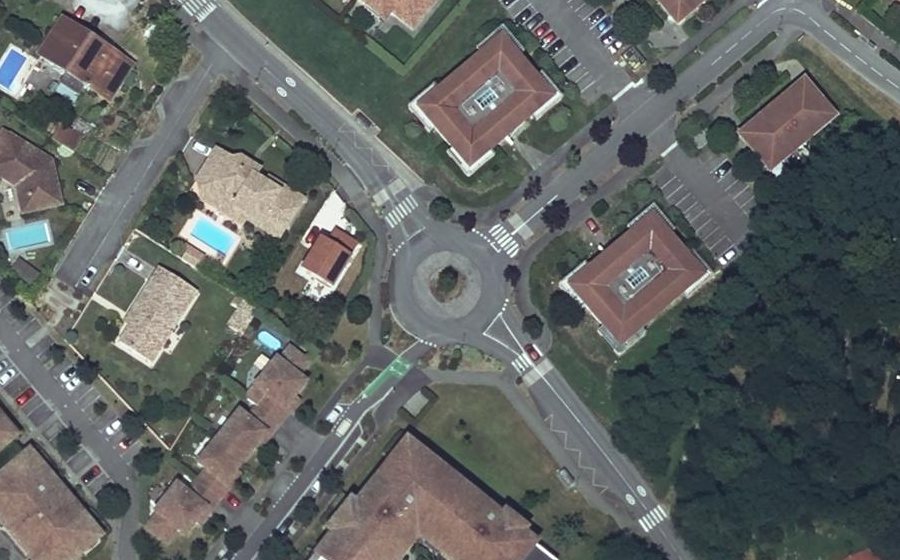 Vue aérienne du Chemin du Tricou