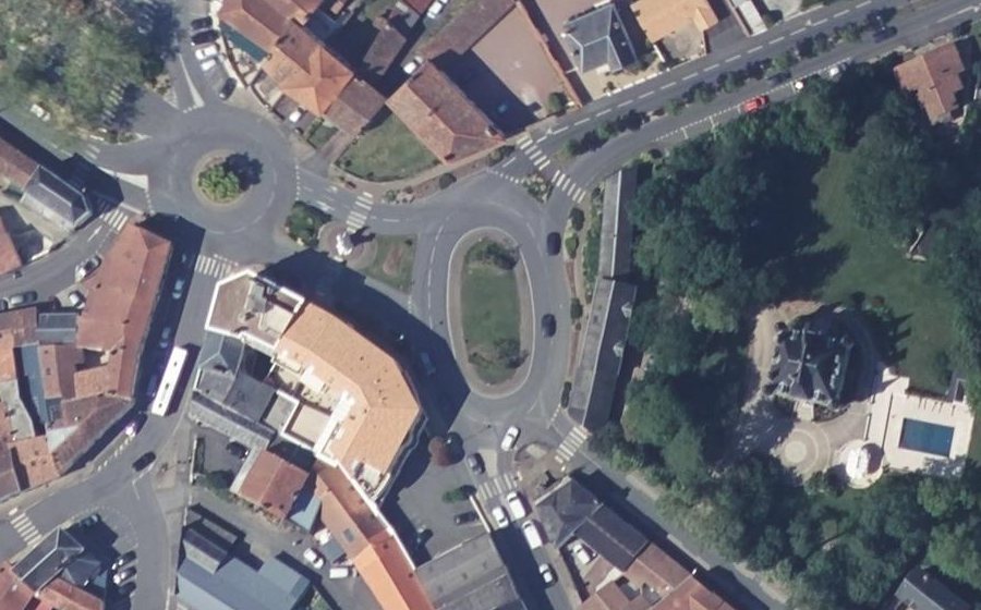Vue aérienne du Place Labate