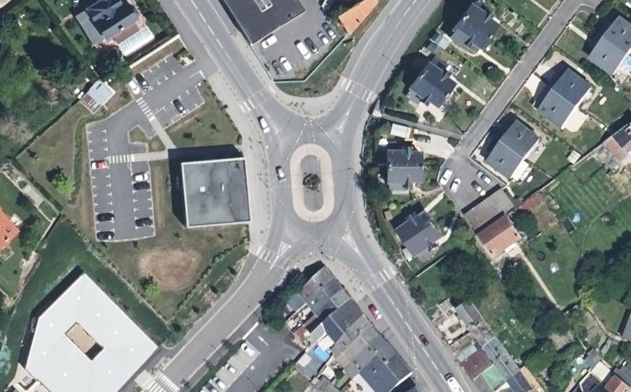 Vue aérienne du Giratoire Paroche