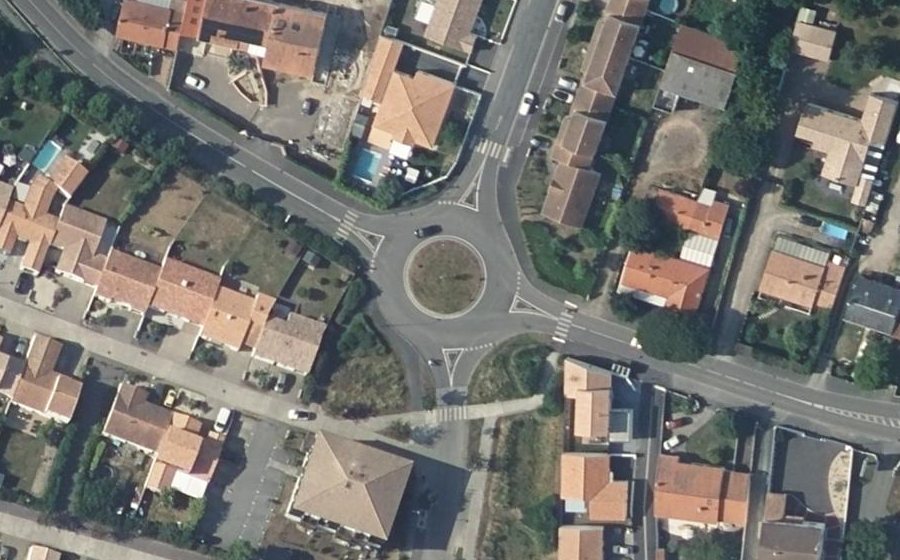 Vue aérienne du Rue Général Charette
