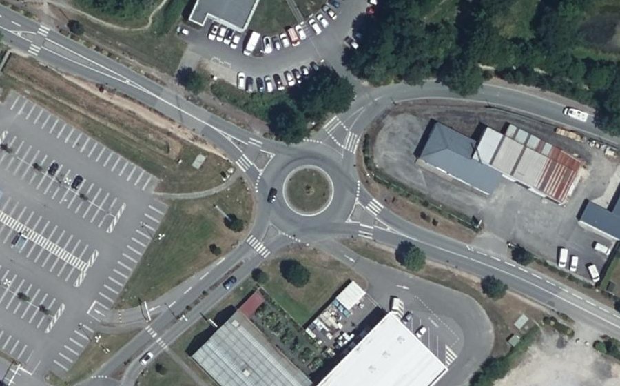 Vue aérienne du Route de la Roche