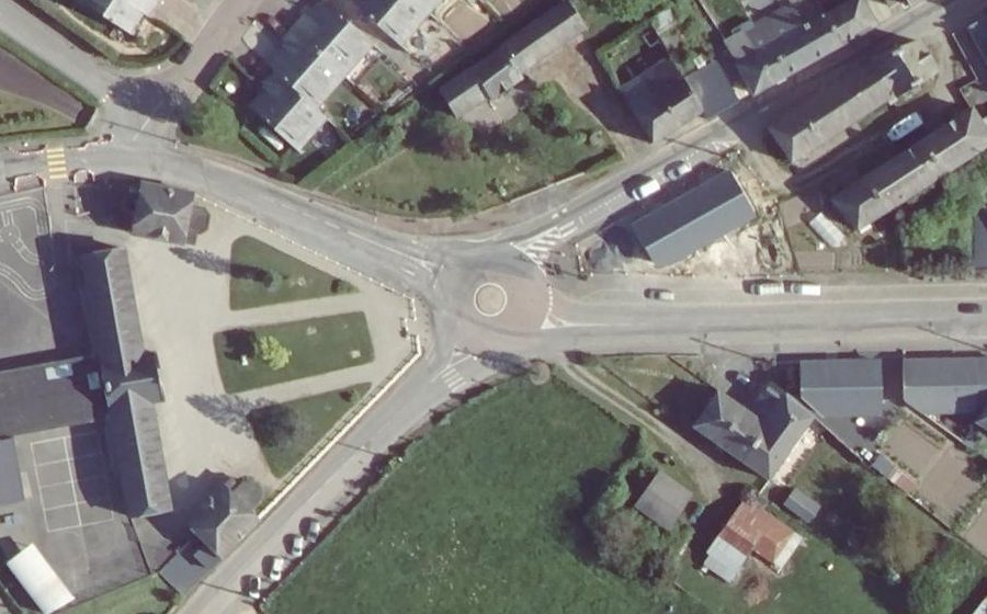 Vue aérienne du Rue de la Liberté