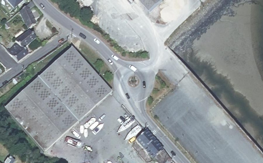 Vue aérienne du Rue du Port