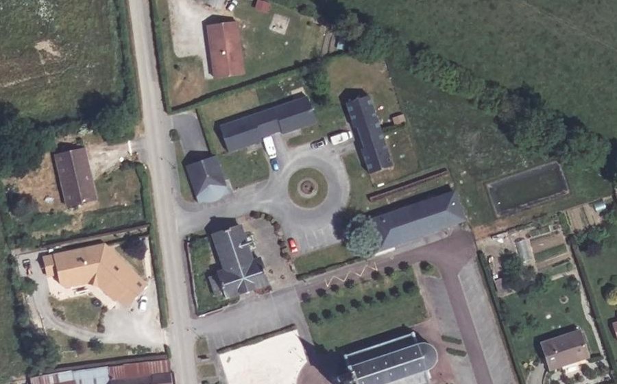 Vue aérienne du Place du Gadage