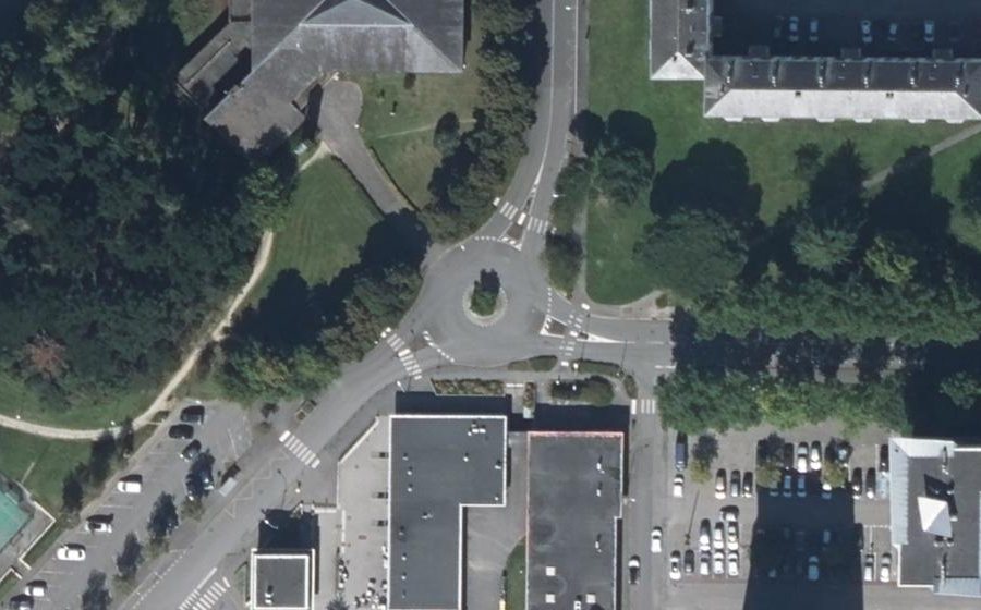 Vue aérienne du Giratoire de Kercado