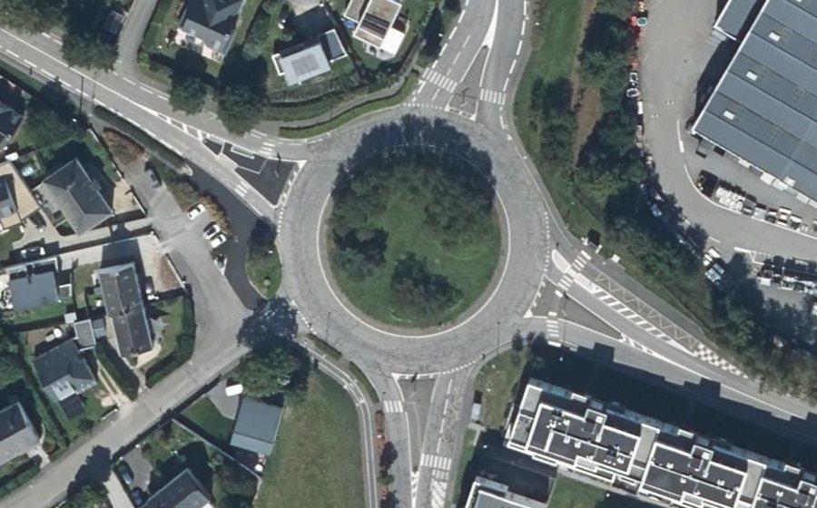 Vue aérienne du Giratoire de Bohalgo