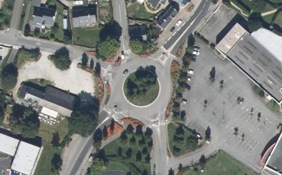 Vue aérienne du Giratoire de Toulbao