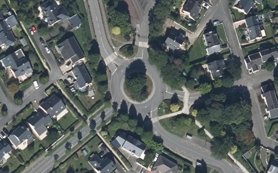 Vue aérienne du Giratoire Coluche