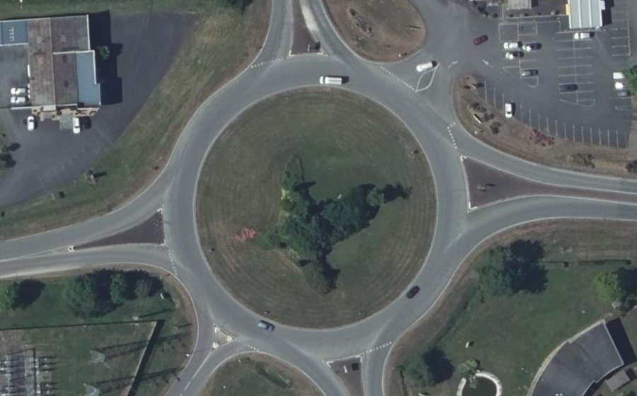 Vue aérienne du Rond-Point des Sources de la Vendée