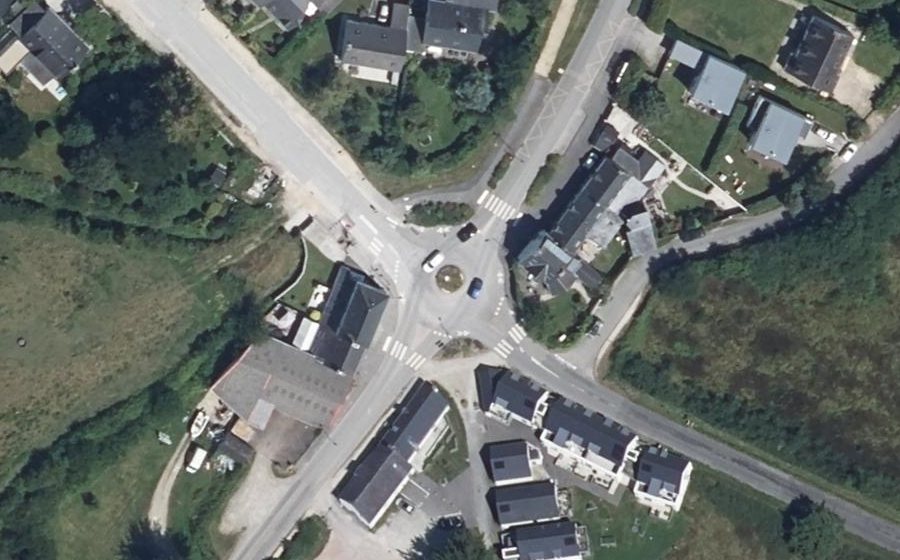 Vue aérienne du Rond-Point du Purgatoire
