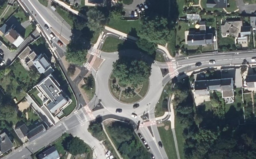 Vue aérienne du Giratoire du Racker