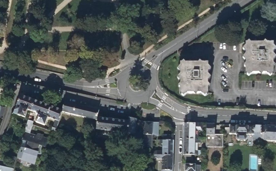 Vue aérienne du Giratoire de la Légion d'Honneur