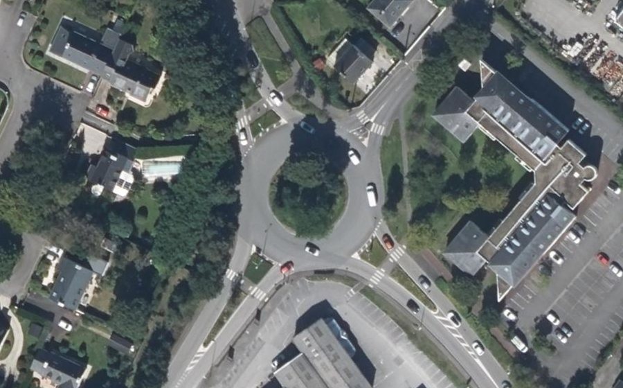 Vue aérienne du Giratoire de la Mare