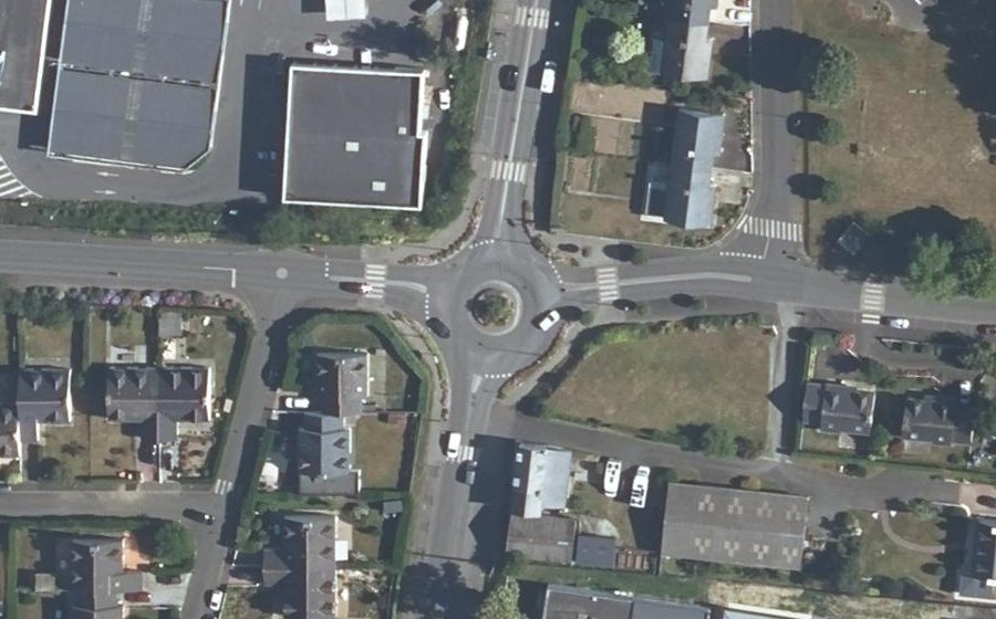 Vue aérienne du Rue Mouexigné