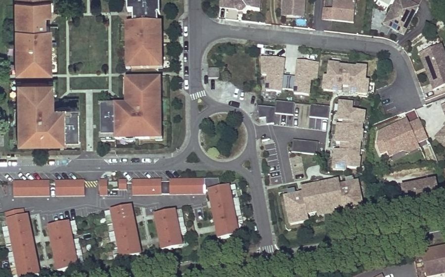 Vue aérienne du Rue Monplaisir