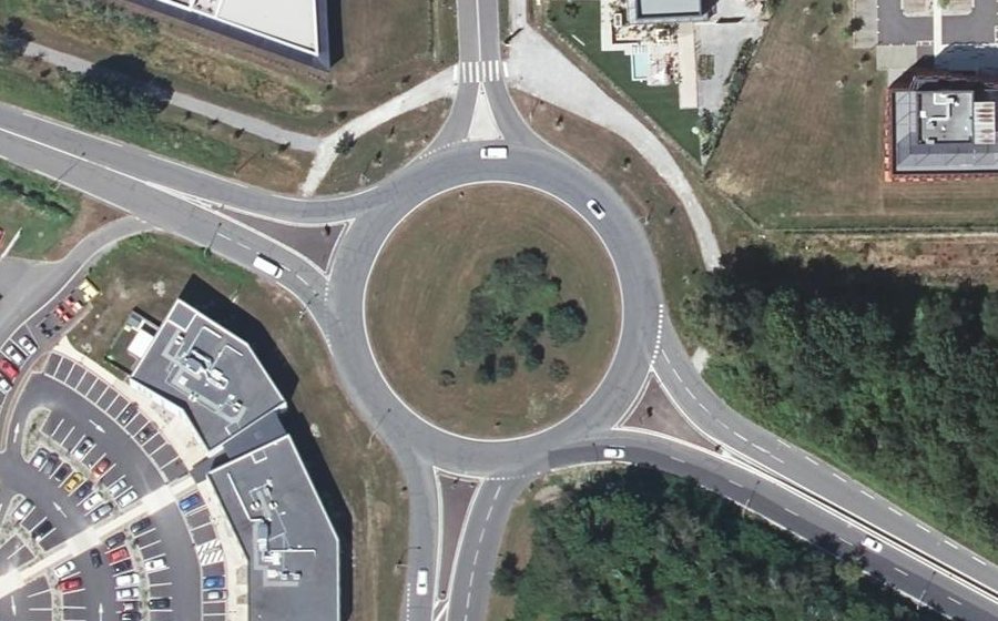 Vue aérienne du Porte de Lons