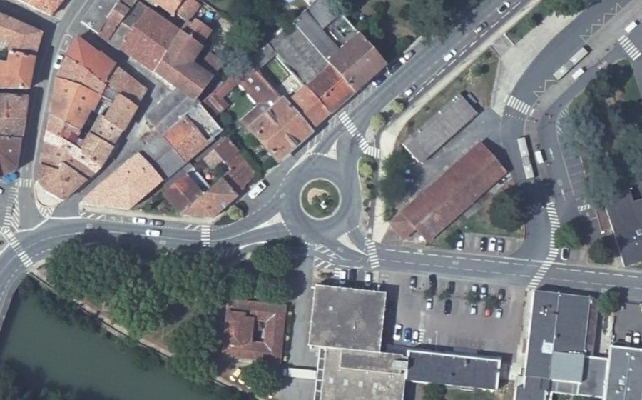 Vue aérienne du Square du Maréchal Foch