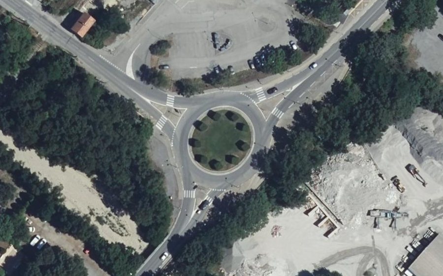Vue aérienne du Rond-Point Jean Jaurès