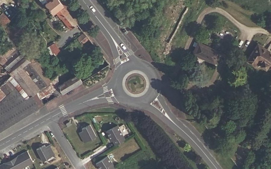 Vue aérienne du Avenue de Lattre de Tassigny