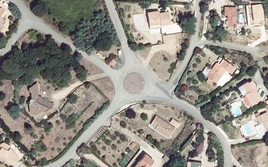 Vue aérienne du Ghjiratondu di l'Agava