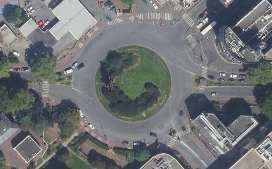 Vue aérienne du Place du Général de Gaulle