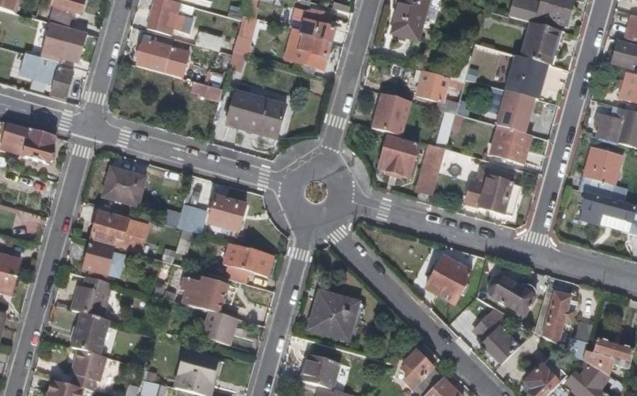 Vue aérienne du Place Jean Corbier