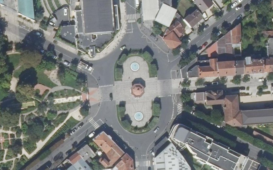 Vue aérienne du Place Amédée Soupault